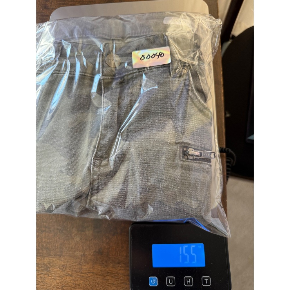 Anine Bing Womens Grey Camo Skinny Jeans Ankle Zip Moto Pants Size 27 - Picture 10 of 10